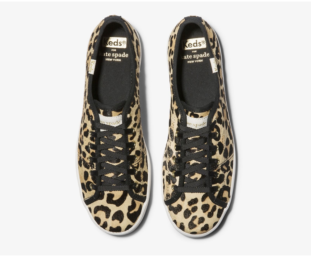 Tenis Keds Mujer Leopardo - Kate Spade New York Kickstart Calf Hair - 0512-CULTI